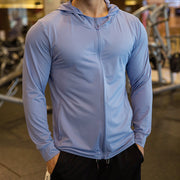 Sunscreen Men's Thin Sports Fitness Jacket Track And Field Training Suit