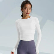 Breathable Quick-drying Long-sleeve Yoga Top for Women