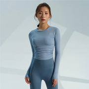 Breathable Quick-drying Long-sleeve Yoga Top for Women