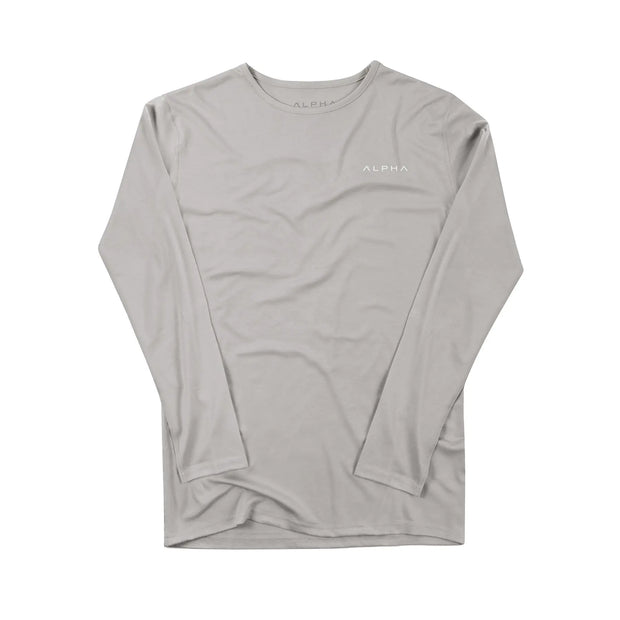 Men's Cotton Stretch Long Sleeve Fitness T-Shirt