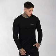 Men's Cotton Stretch Long Sleeve Fitness T-Shirt