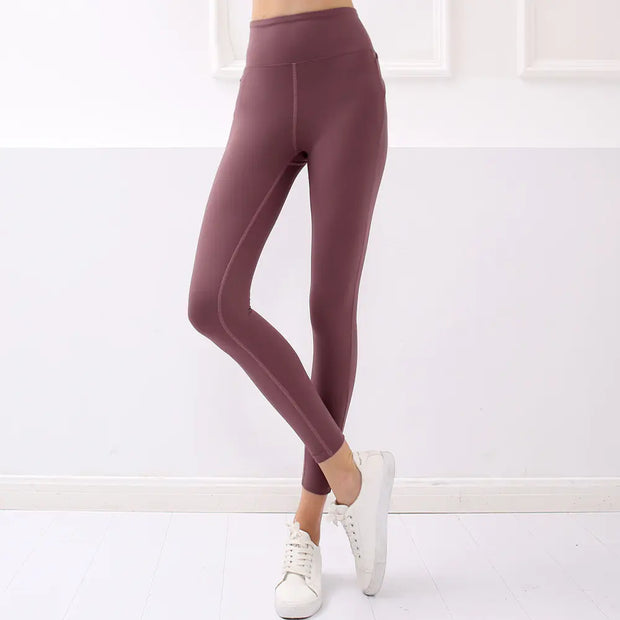 High-Waist Quick-Drying Yoga Pants for Slimming Legs