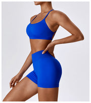 Seamless Knitted Yoga Straps Cross Motion Workout Bra
