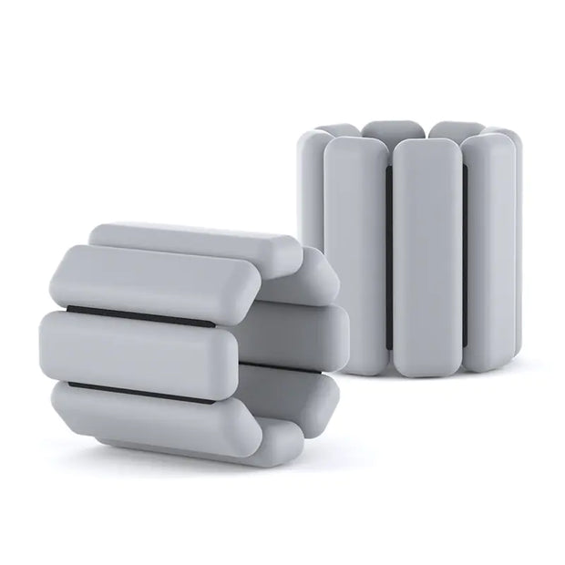 Silicone Weighted Fitness Wrist Bands 1-2lbs Pink/Blue/Black/Grey