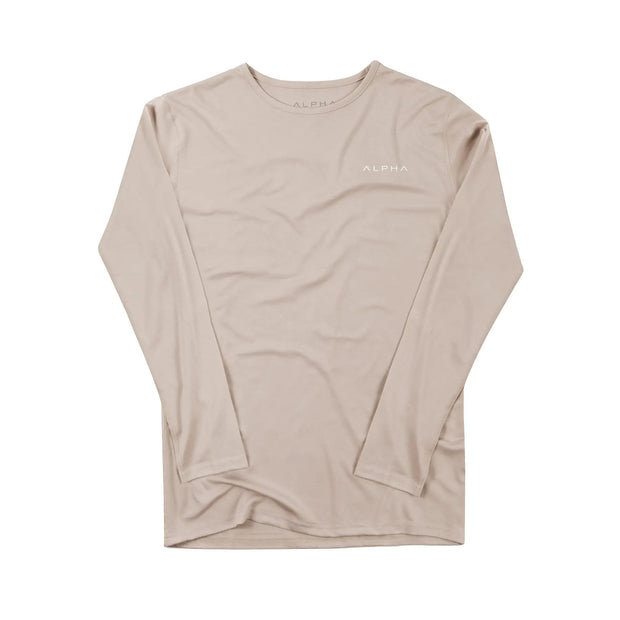 Men's Cotton Stretch Long Sleeve Fitness T-Shirt